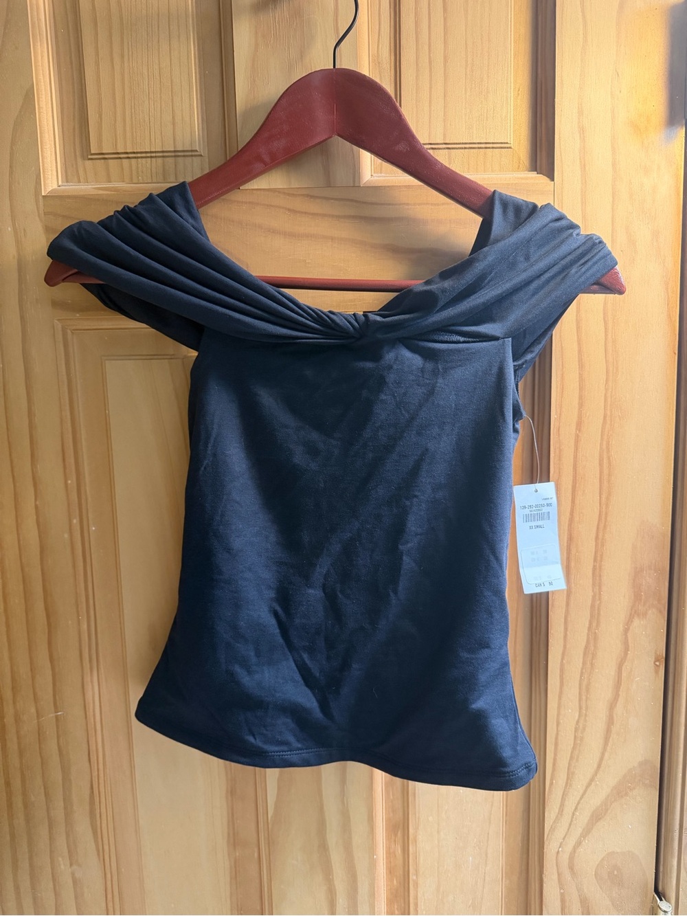 Abercrombie & Fitch Black Twist-Off Shoulder Camisole